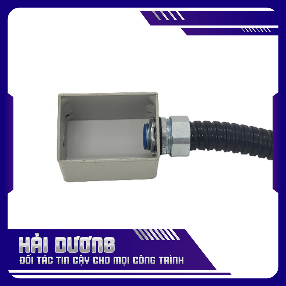 Đầu nối ống ruột gà lõi thép vào thiết bị đi