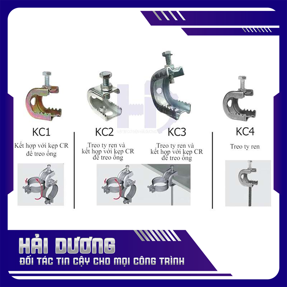 Kẹp xà gồ cá sấu – Kẹp xà gồ chữ C