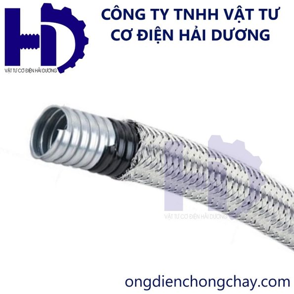 Ống ruột gà lõi thép bọc nhựa bọc lưới inox