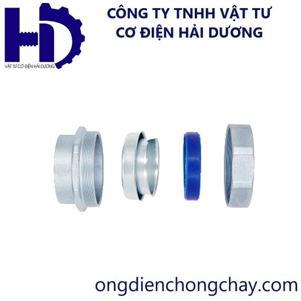 Đầu nối ống thép luồn dây điện ren IMC với ống ruột gà lõi thép 2