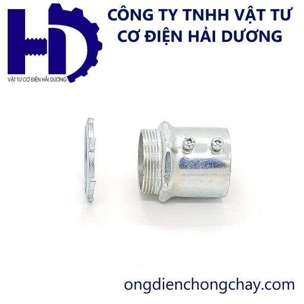 Đầu nối ống thép luồn dây điện trơn EMT vào hộp điện